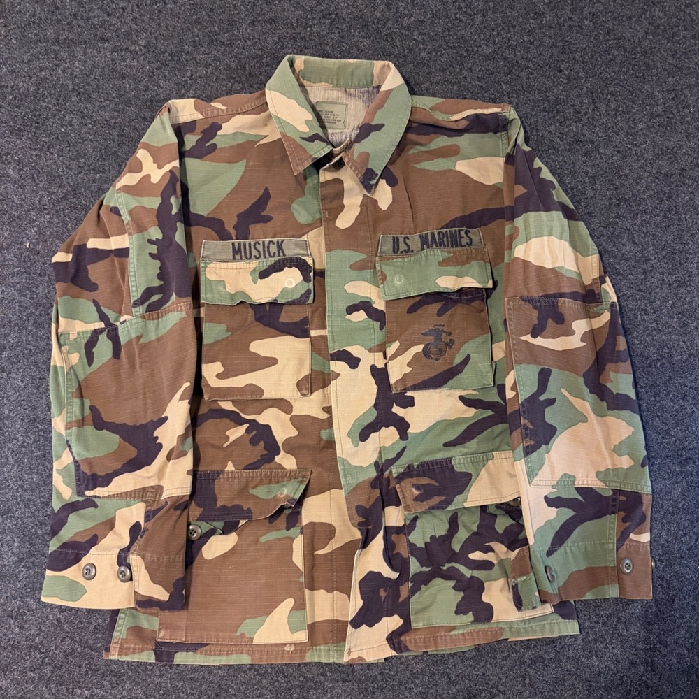 US Marines Woodland Camo BDU Field Jacket Small Regular 8415-01-390-8545 USMC
